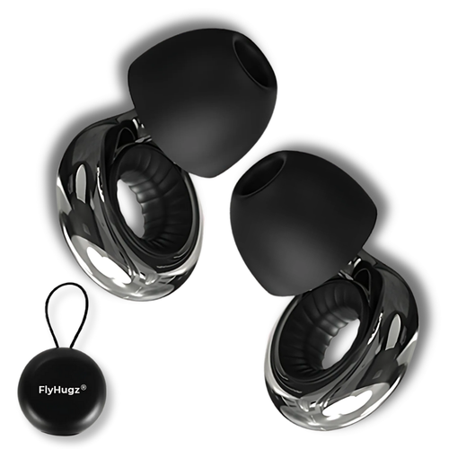 FlyHugz® Noise Reducing Travel Earplugs 2.0